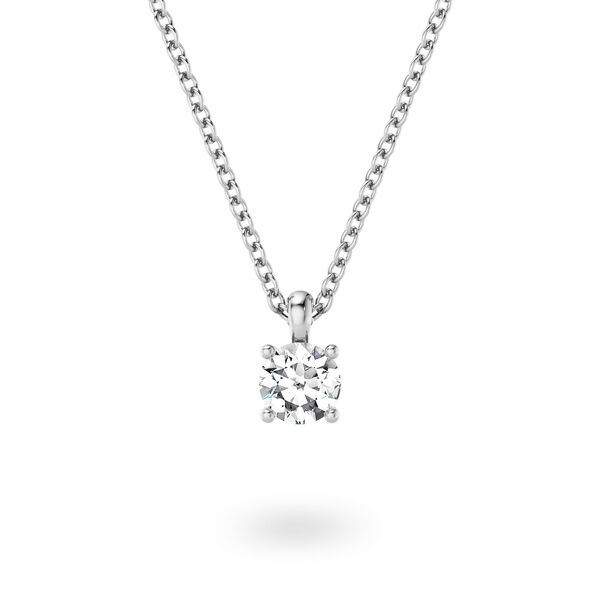 Round Solitaire Diamond Pendant