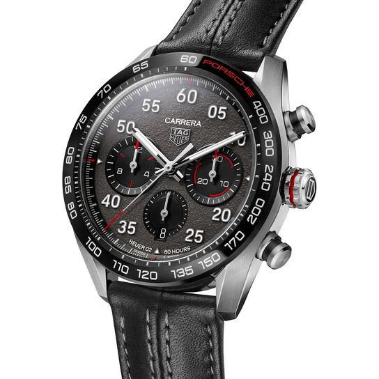 Carrera Porsche édition spéciale 44 mm chronographe automatique en acier inoxydable image number 1