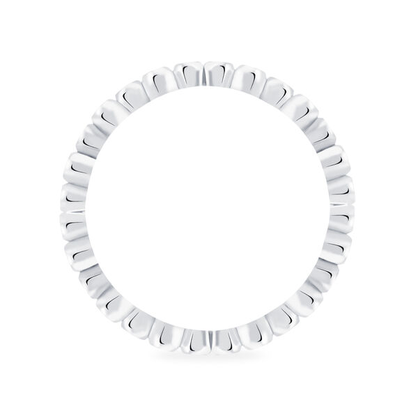 Stackable Diamond Splash Ring, White Gold