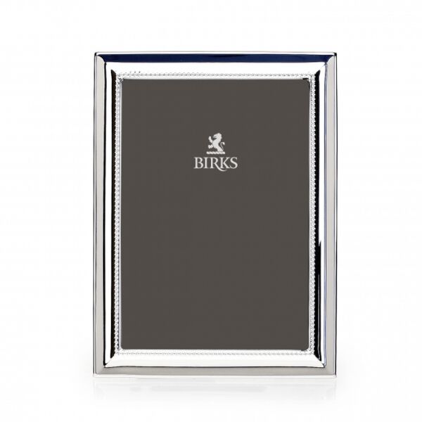 Silver-Plated Bead Picture Frame (13cm X 18cm)