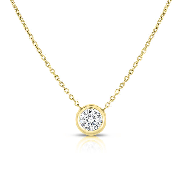 Diamonds by the Inch Yellow Gold 0.38ct Diamond Station Necklace