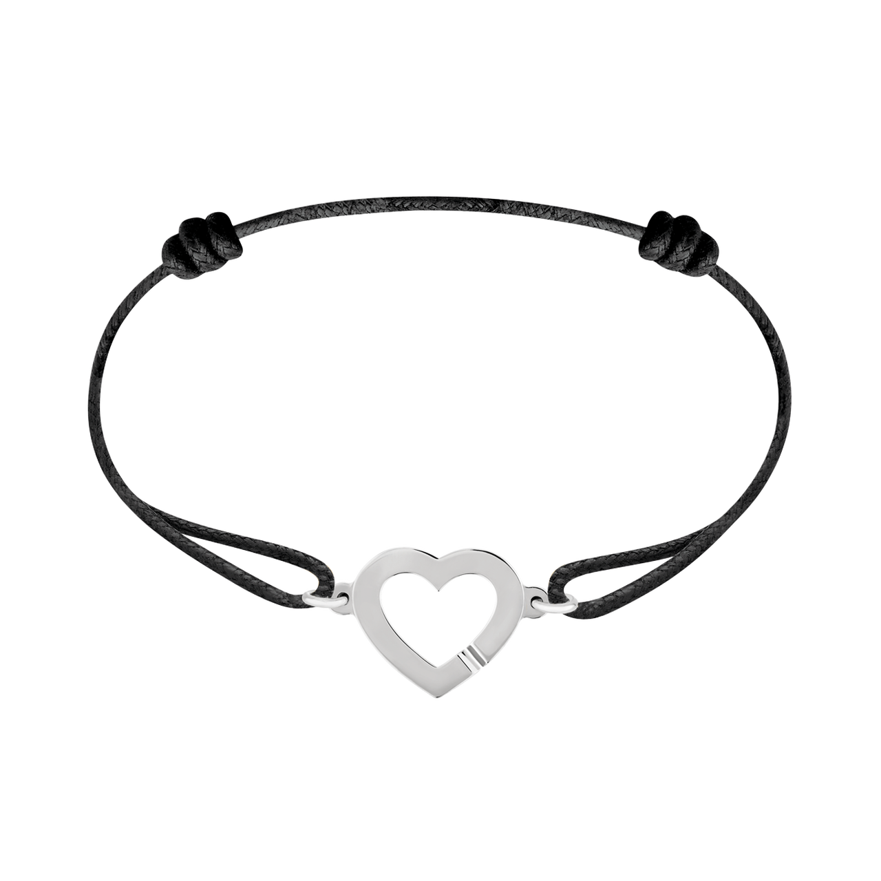 /Dinh Van Double Coeurs R12 White Gold Cord Bracelet 320202 Front image number 0