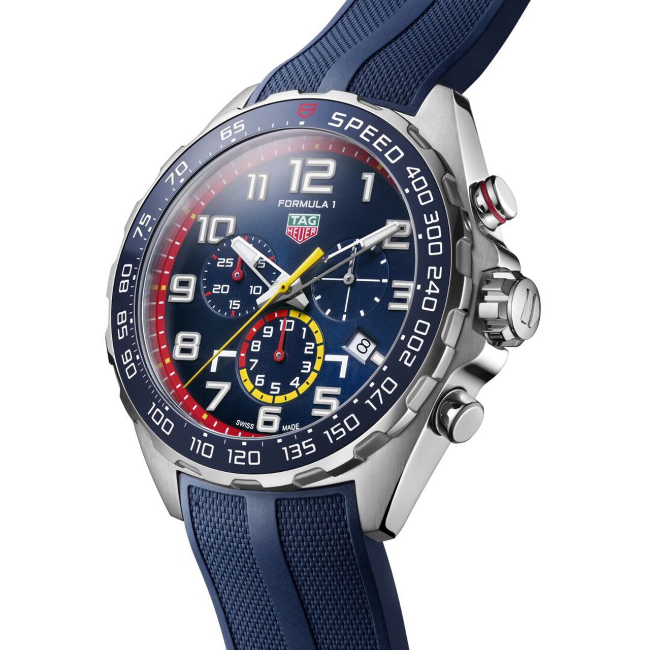 TAG Heuer Formula 1 Red Bull Racing Quartz Chronograph 43 mm Stainless Steel Angle image number 1