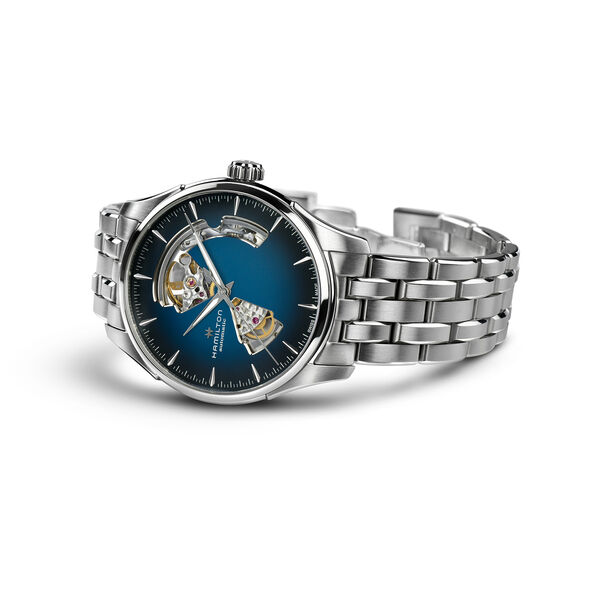 Jazzmaster Open Heart 40 mm automatique en acier inoxydable