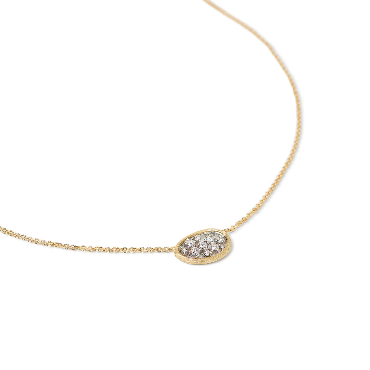 Marco Bicego Lunaria Yellow Gold Necklaces and Diamond Pendant image number 2
