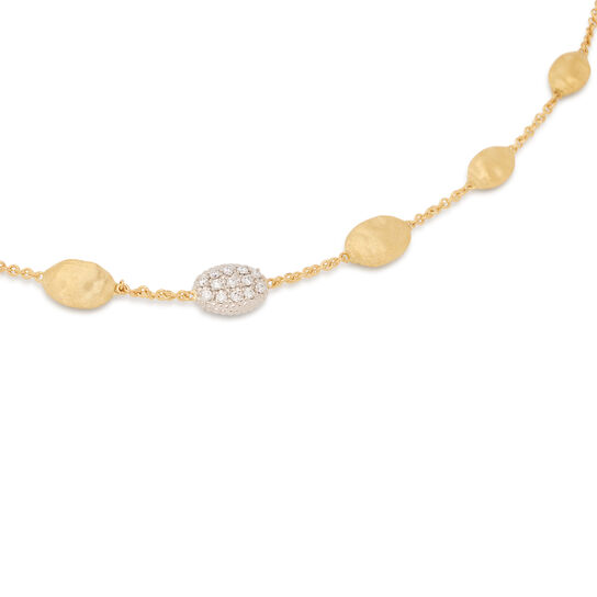 Marco Bicego Siviglia Small Yellow Gold and Diamond Necklace CB2961 B YW Q6 image number 2