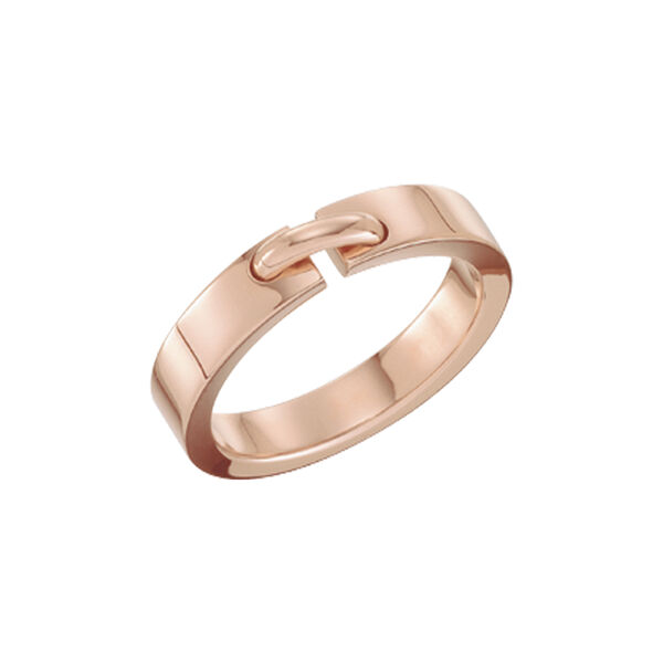 Liens Évidence Rose Gold Wedding Band