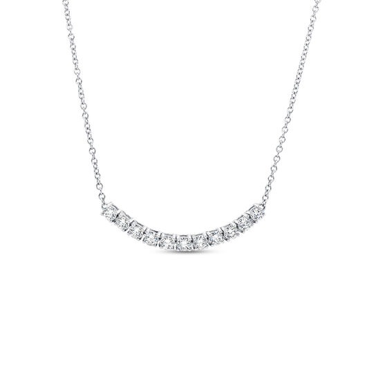 Uneek Tennis White Gold and Diamond Pav&eacute; Bar Pendant NK0016TW image number 0