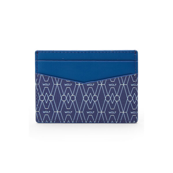 Porte-cartes Signature 5 cartes bleu