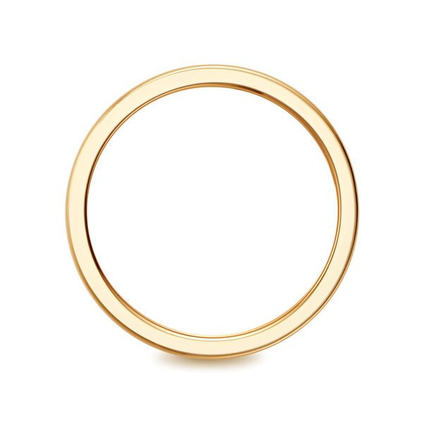 10MM Yellow Gold Square Band Ring