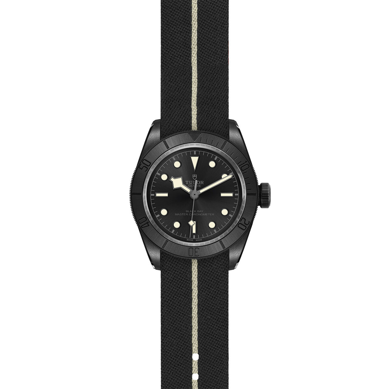  Black Leather and Rubber Strap image number 3
