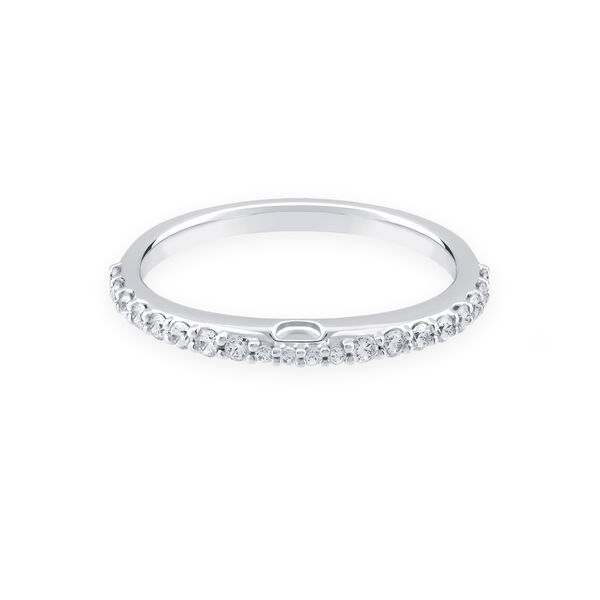 White Gold and 0.26ct Diamond Wedding Band