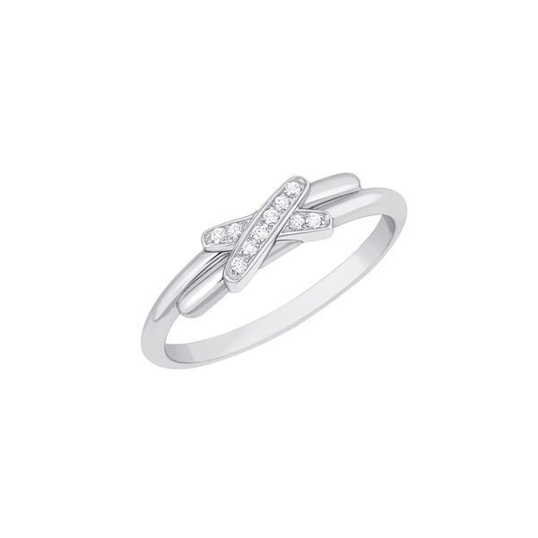 Bague Jeux de Liens en or blanc