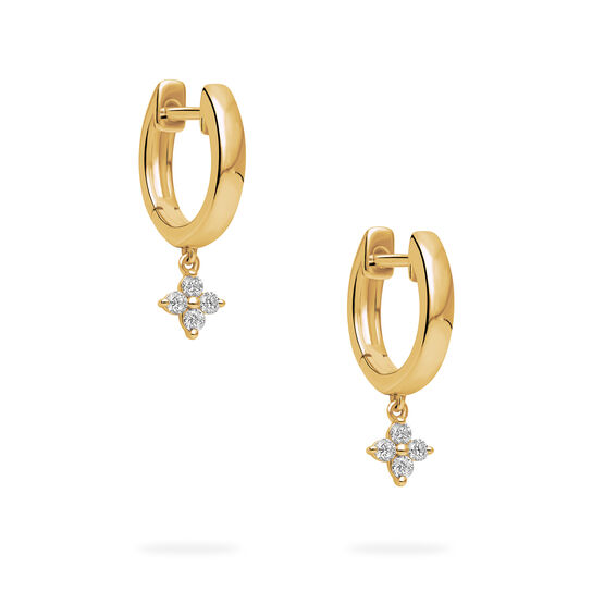 Birks Essentials huggie earrings for children in yellow gold image number 3