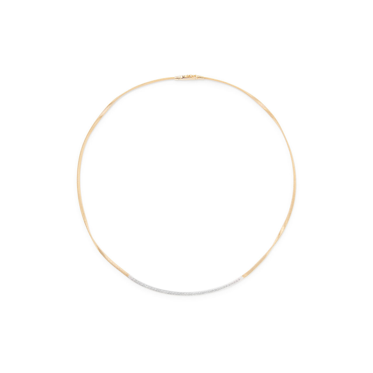 Marrakech Yellow Gold and Diamond Pavé Necklace image number 0