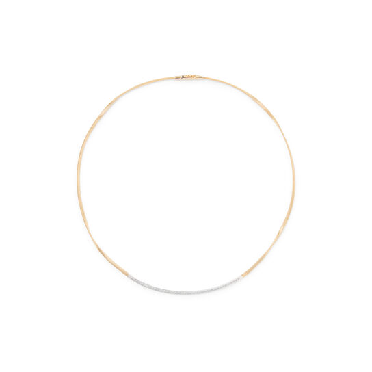 Marrakech Yellow Gold and Diamond Pavé Necklace image number 0