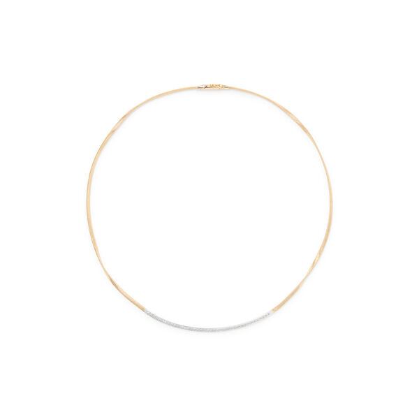 Collier Marrakech en or jaune avec pavé de diamants