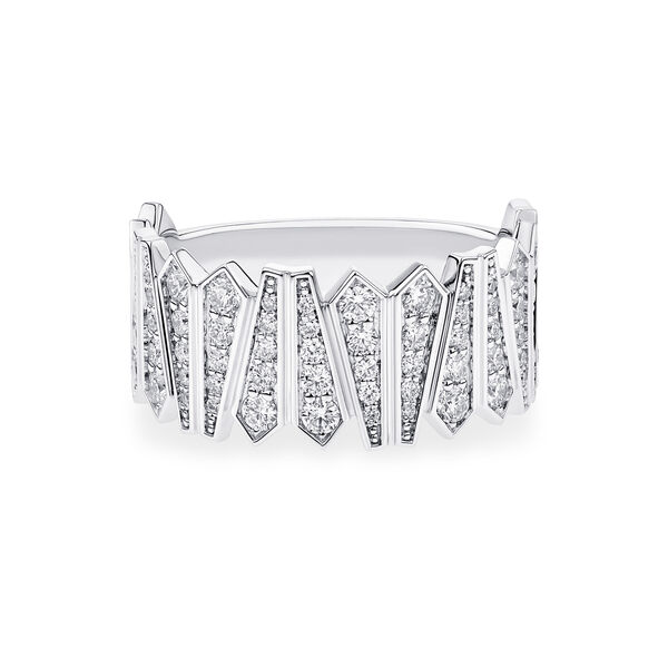 Bague en diamants et or blanc 18 carats