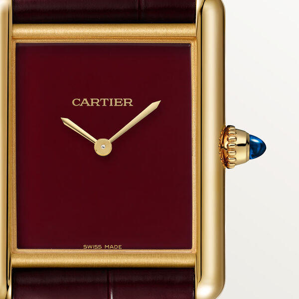 Tank Louis Cartier 34 X 25 mm manuelle en or jaune, grand modèle