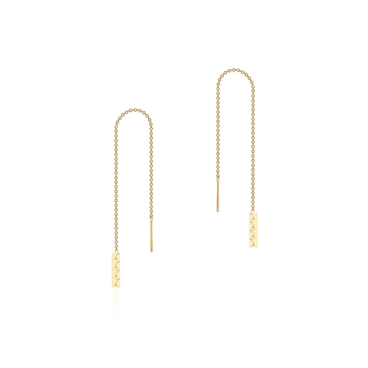 Earrings gold clearance chain