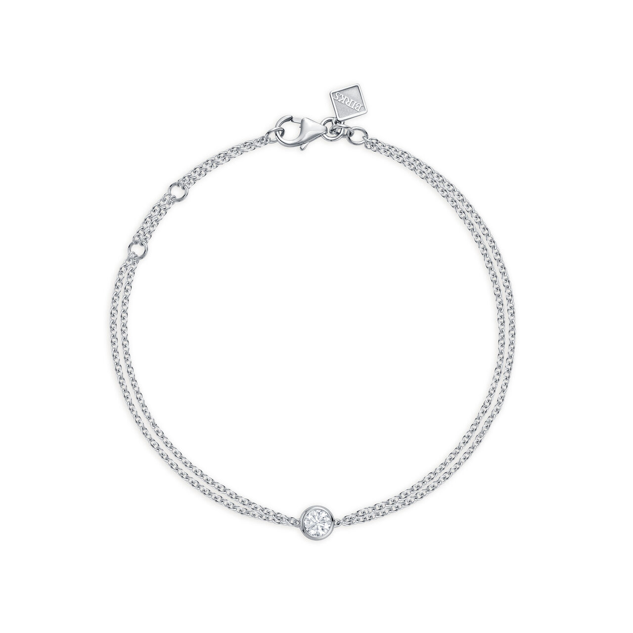 bijoux birks splash large bezel diamond bracelet image number 0