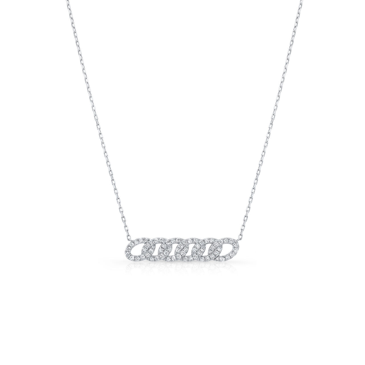 Uneek Legacy White Gold and Diamond Pavé Pendant NK4166PH image number 0