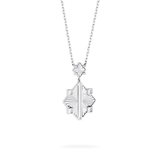 Birks Muse Guilloché Sterling Silver Drop Pendant, Extra Large 450018473660 image number 2