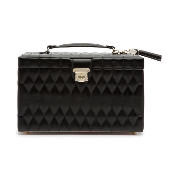 Coffret à bijoux Caroline noir, grand modèle 