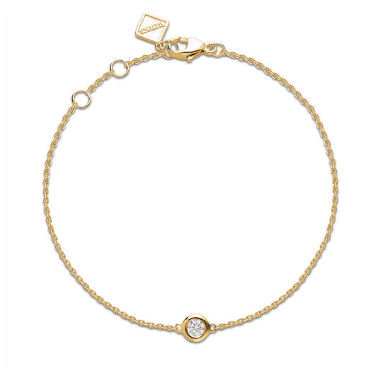 Birks Essentials Yellow Gold Diamond Bracelet image number 0