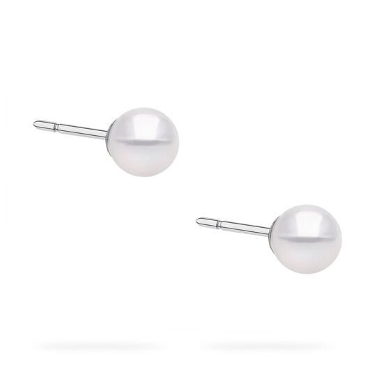 Birks Pearls Boucles d'oreilles en perles Akoya de 8 &agrave; 8,5 mm en or jaune image number 2