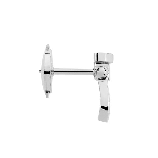 Force 10 Small White Gold and Diamond Pavé Stud Earring