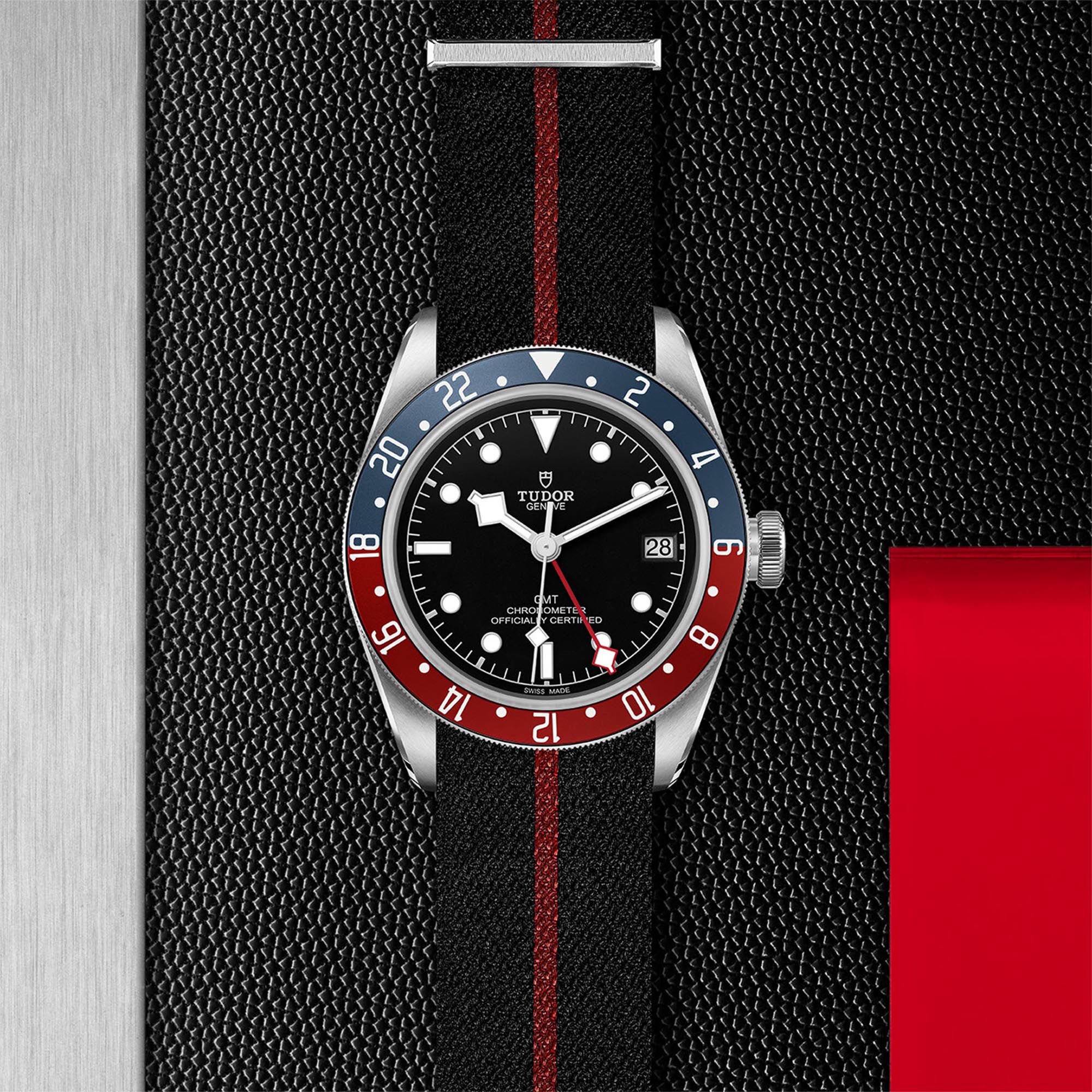 Tudor black bay store gmt rubber strap