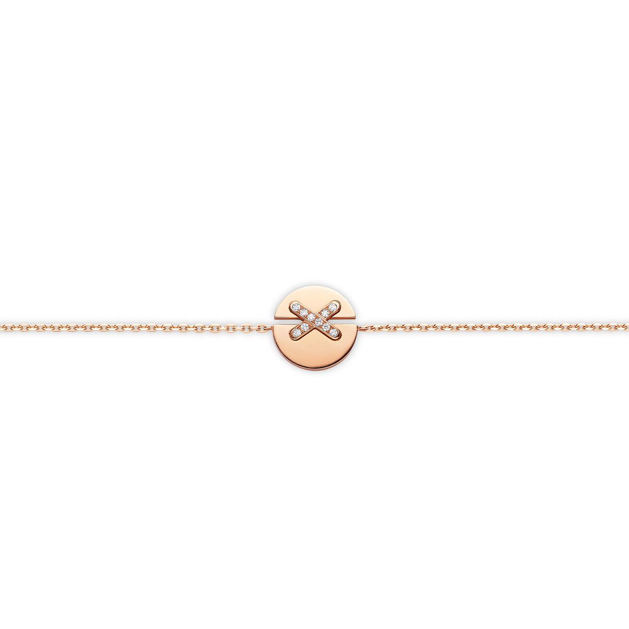 Chaumet Jeux De Liens Harmony Rose Gold Diamond Bracelet image number 0