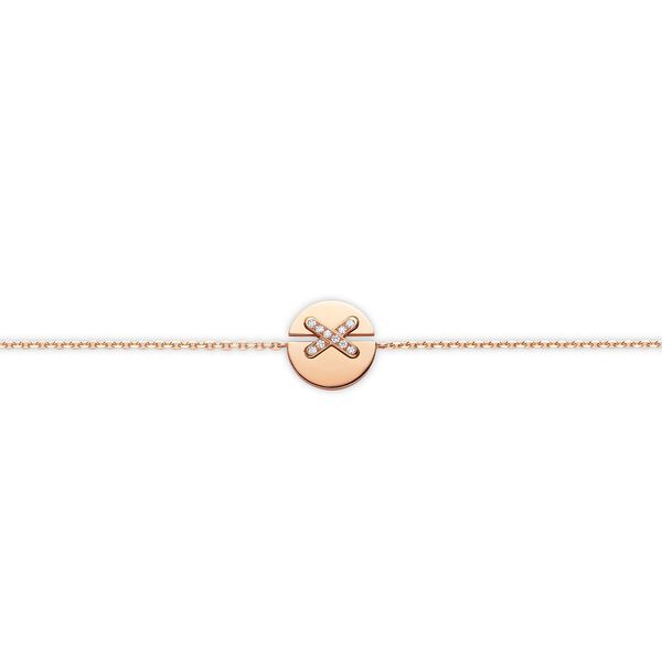 Bracelet Jeux de Liens Harmony en or rose et diamants