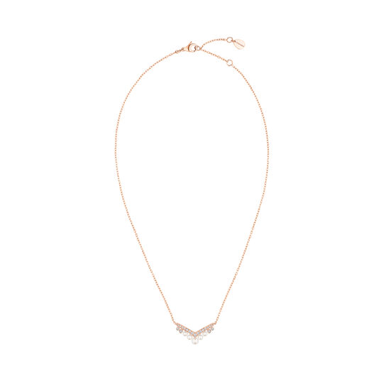 Chaumet Josephine Aigrette Rose Gold, Pearl and Diamond Pendant image number 1