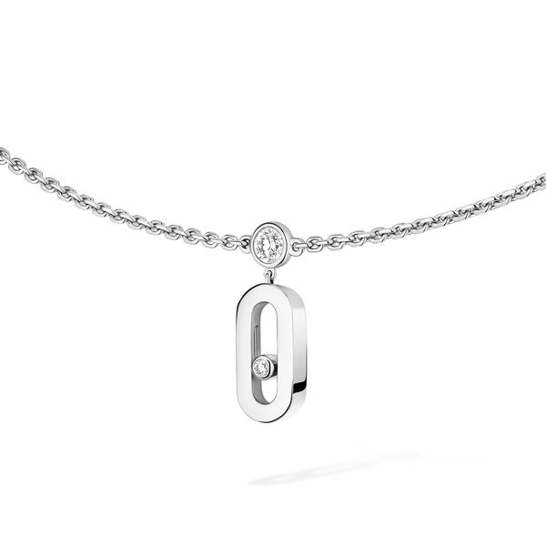 Move Uno White Gold and Diamond Chocker