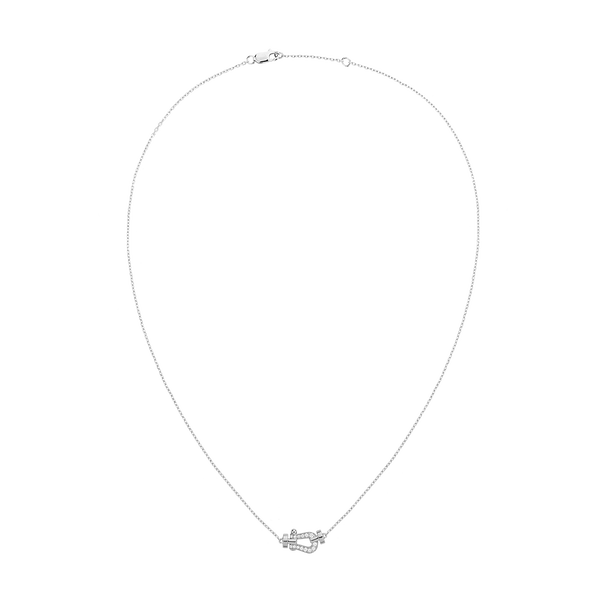 Force 10 Small White Gold and Diamond Pavé Pendant