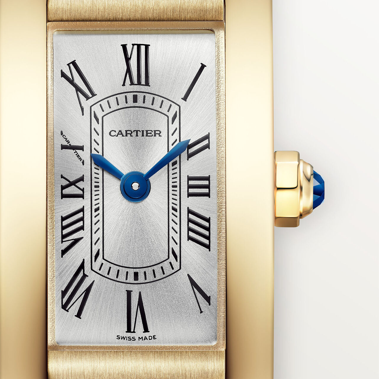 Cartier Tank Am&eacute;ricaine 28 X 15 mm quartz en or jaune, mini mod&egrave;le image number 1