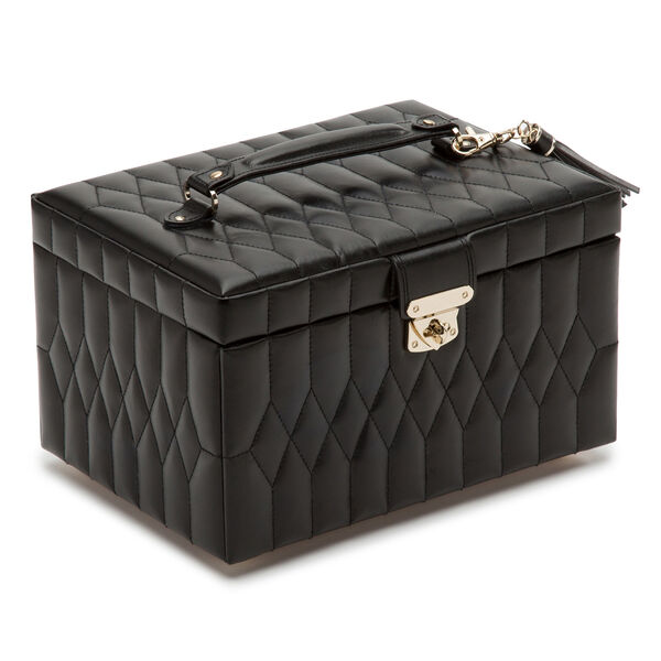 Caroline Black Medium Jewellery Case