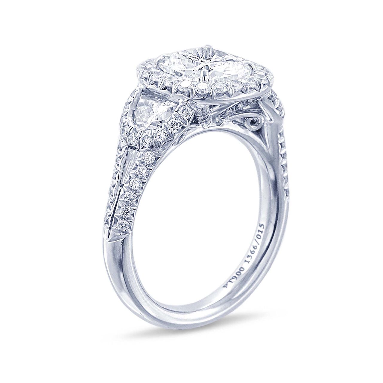 jb star fancy cushion diamond engagement ring 1366 053 standing image number 1