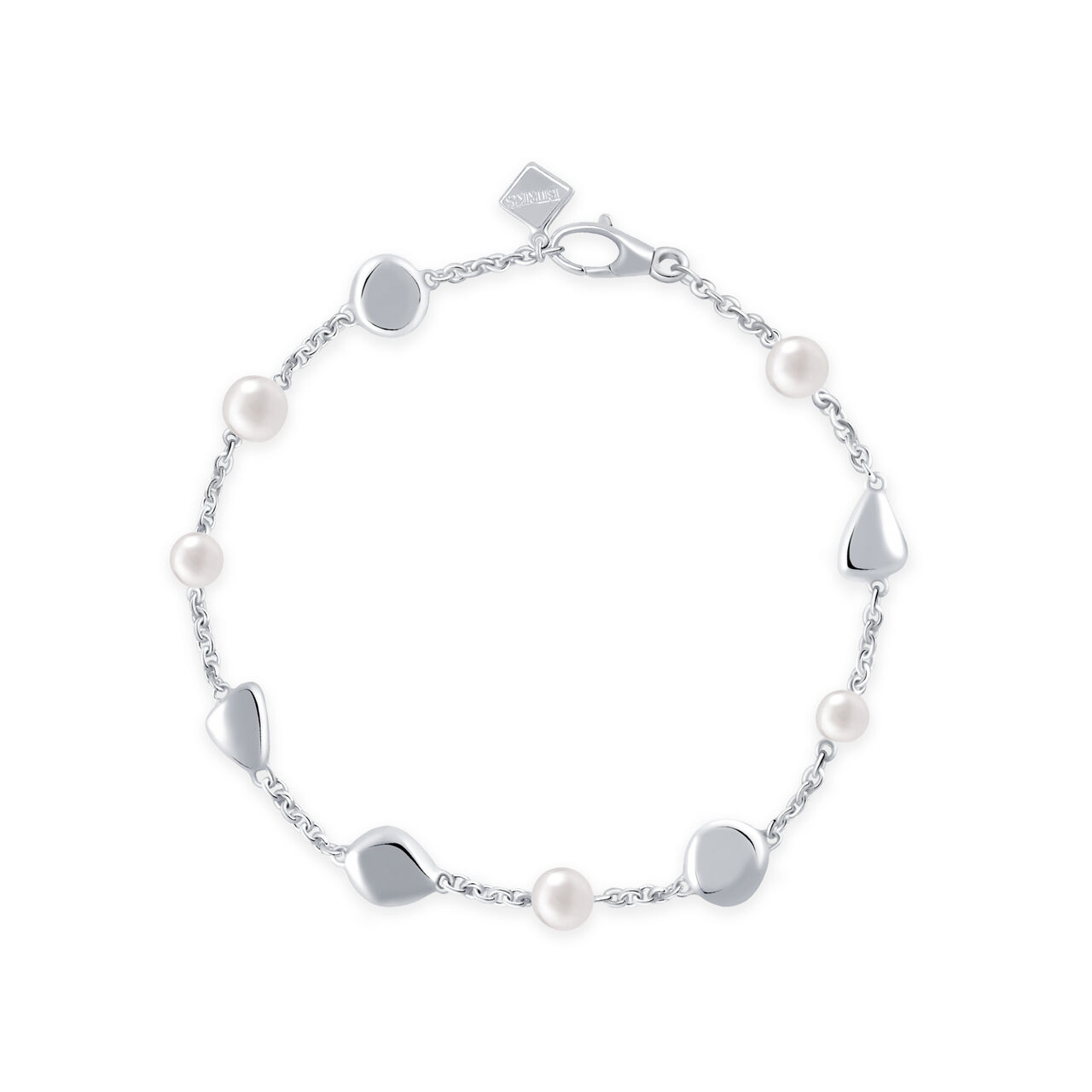 Birks Pebble Bracelet de perles en argent sterling image number 0