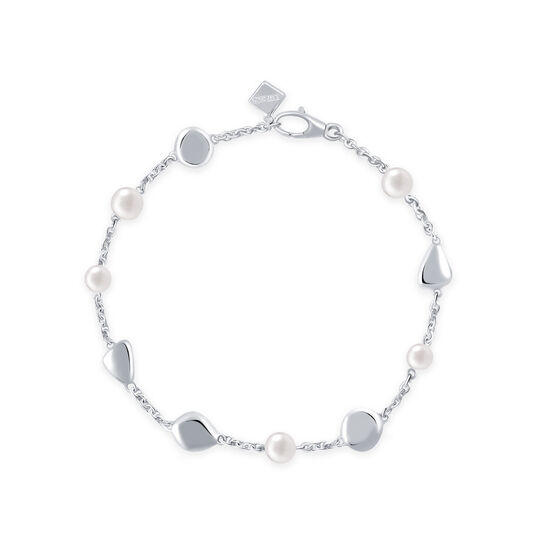 Birks Pebble Bracelet de perles en argent sterling image number 0