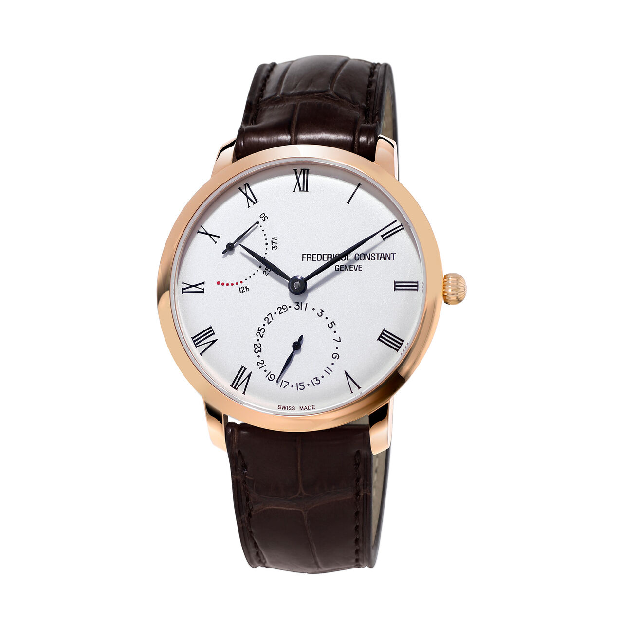 frederique constant slimline power reserve manufacture automatic rose gold plated 40mm fc 723wr3s4 image number 0