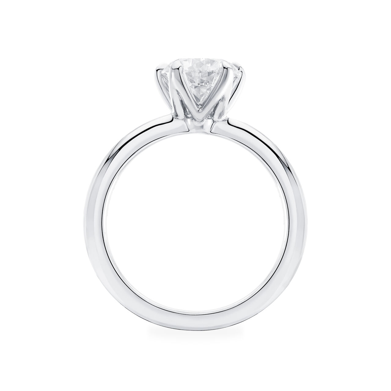 Birks North Star Bague de fiançailles à diamant solitaire rond image number 3