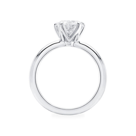 Birks North Star Bague de fiançailles à diamant solitaire rond image number 3