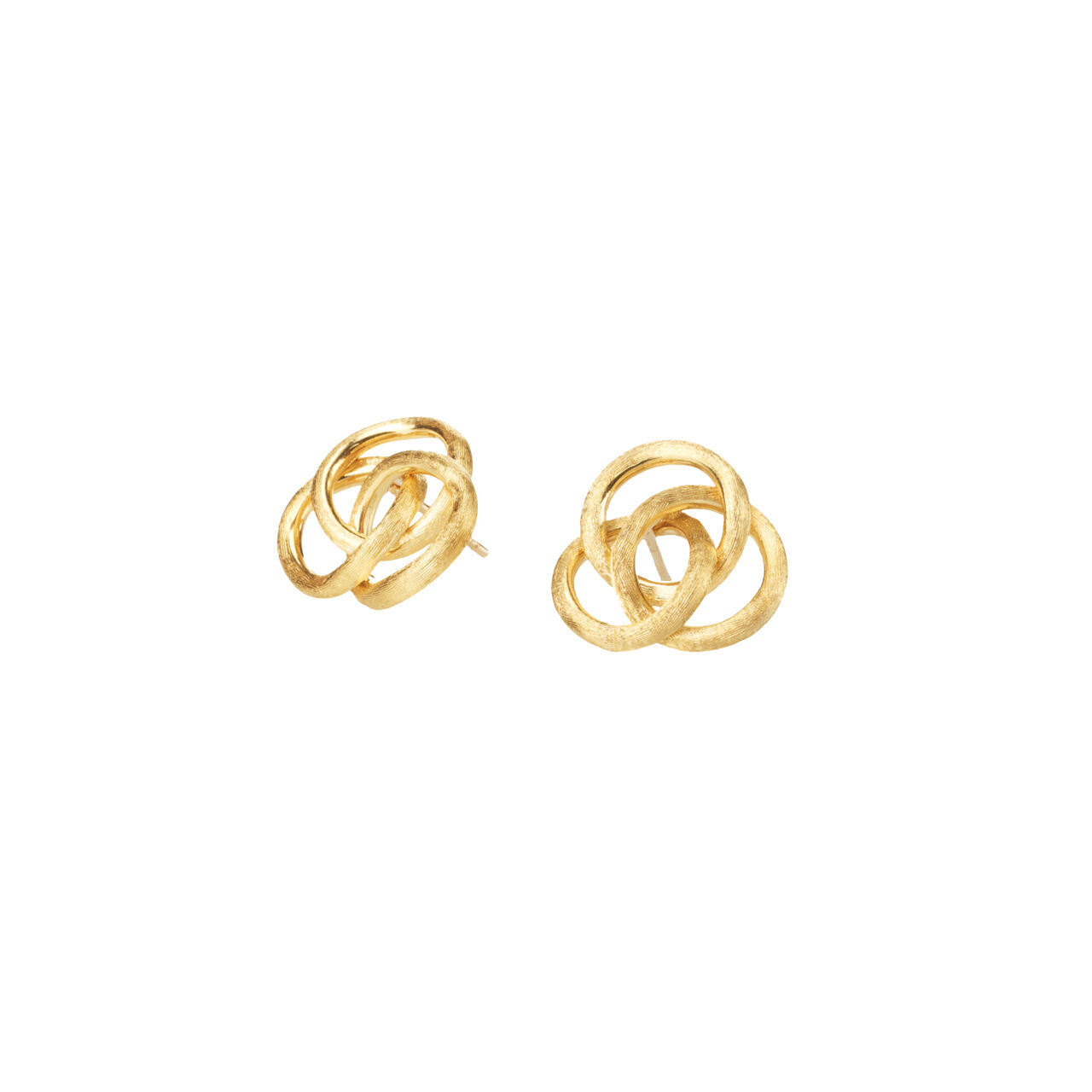 maison birks marco bicego jaipur link yellow gold knot stud earrings ob1025 y image number 0