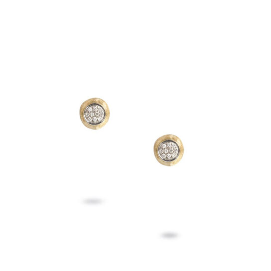maison birks marco bicego delicati yellow and white gold diamond stud earrings ob1377 b yw image number 0