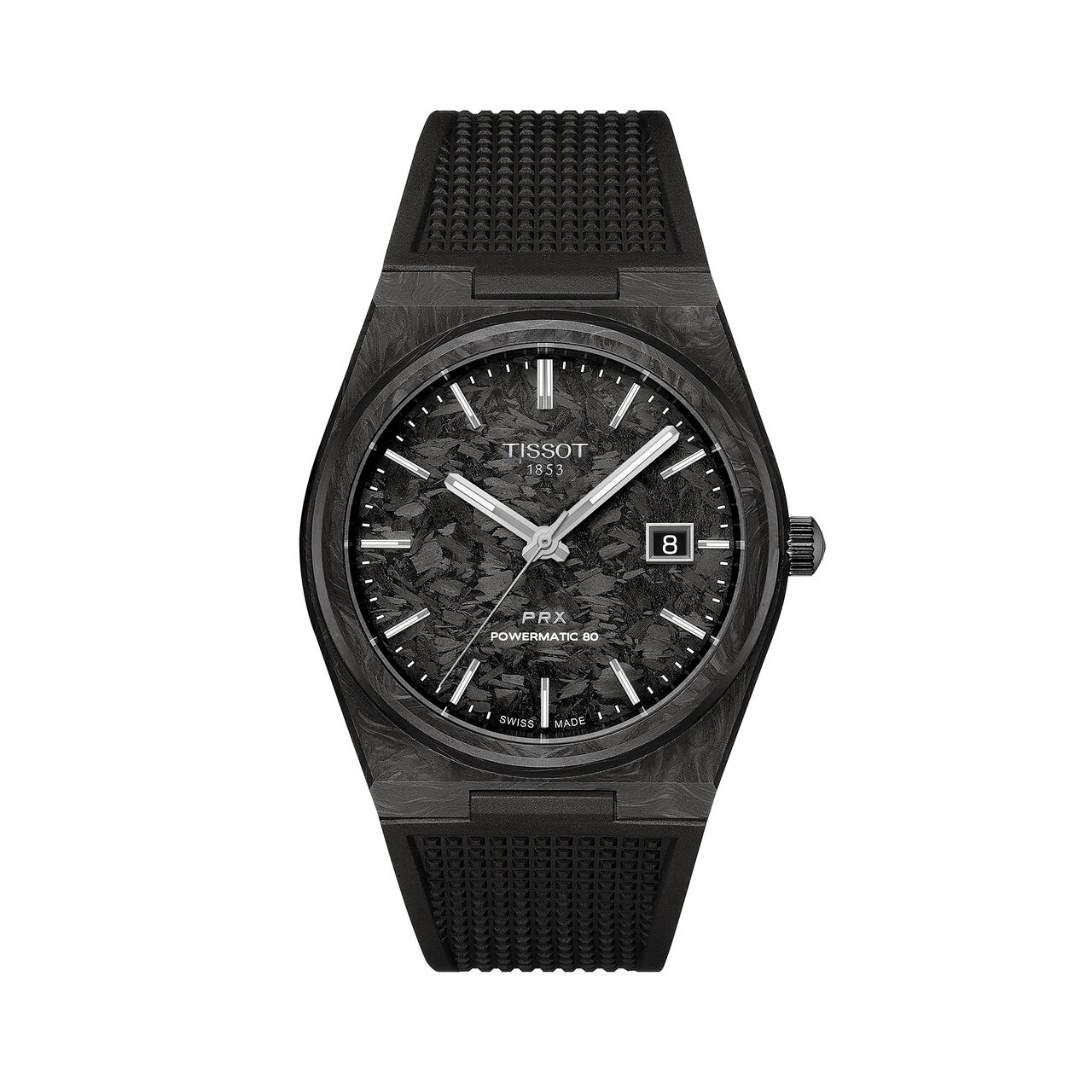 Tissot PRX Automatique 40 mm Carbone et Acier inoxydable PVD &ndash; T1379079720100 image number 0