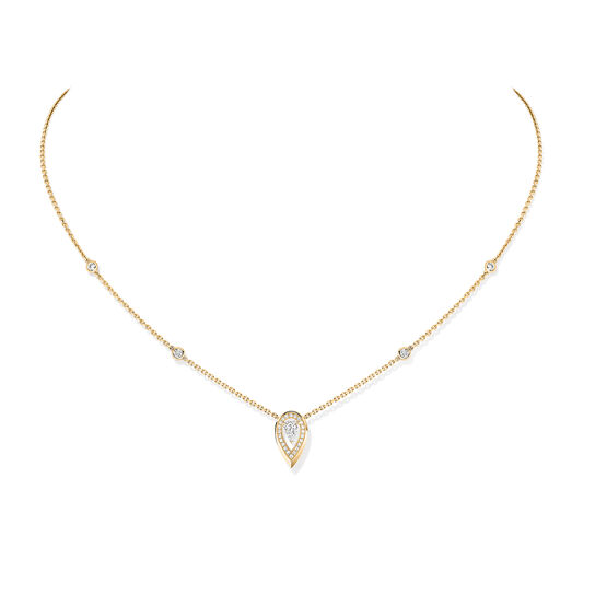 Fiery Yellow Gold and Diamond Pendant .10ct image number 0