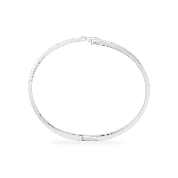 Triple Row Diamond Bangle Bracelet